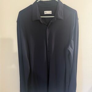 Zara Blue Dress Shirt Classic Design